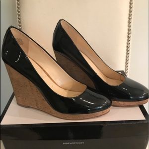 Black Nine West Wedges